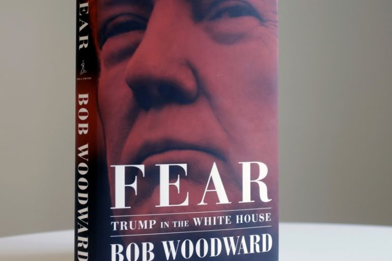 A copy of Bob Woodward''s "Fear"