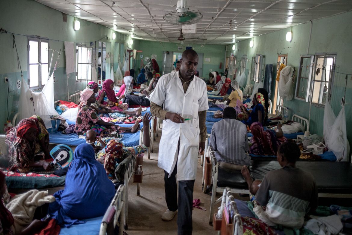 Abdelkarim Djarnelim, a nurse at the Chad-China Friendship Hospital in N''Djamena for the past nine years, has been on secondment at the malnutrition section for the past three months. "I would like to
