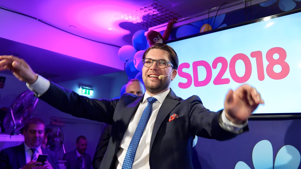 SD leader has vowed to exert 'real influence' as kingmaker [Anders Wiklund/via Reuters]