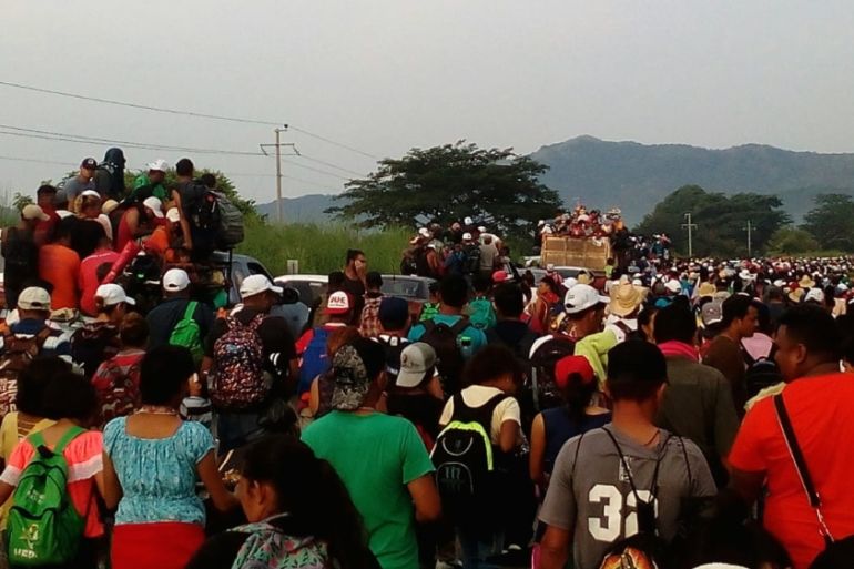Mexico Honduras migrants