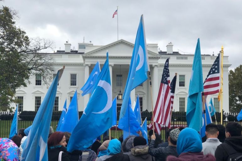 Uighur protest