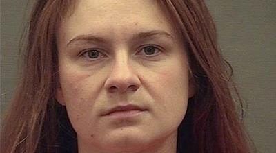 Maria Butina was convicted of conspiracy to act as an illegal foreign agent of Russia in the US [Alexandria Sheriff's Office via Reuters]