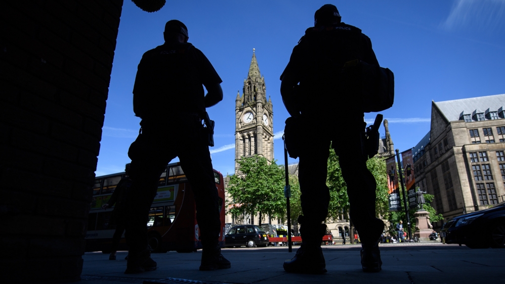 Armed police officers in the aftermath of the Manchester attack in May 2017 [FILE: Leon Neal/Getty Images]