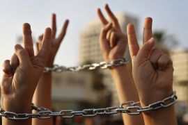 Palestinian prisoner protest AP Photo