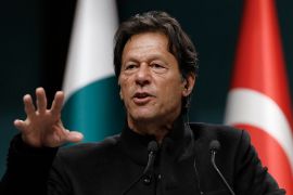 Pakistan''s Prime Minister Imran Khan speaks during a joint news conference with Turkey''s President Recep Tayyip Erdogan, in Ankara, Turkey, Friday, Jan. 4, 2019. Erdogan says his country will host the