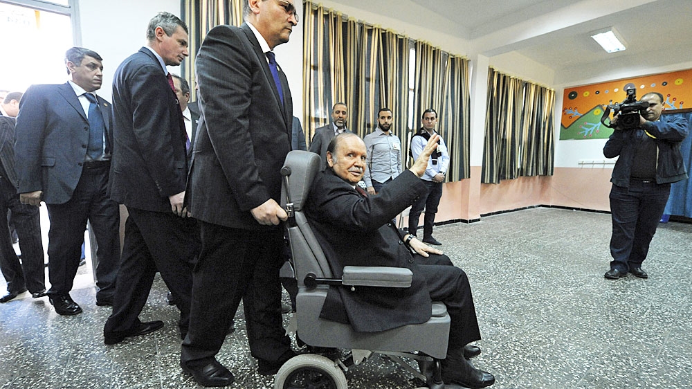President Abdelaziz Bouteflika has rarely been seen in public since he suffered a stroke in 2013 [File: Sidali Djarboub/AP]