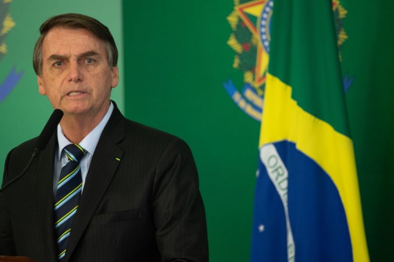 President Bolsonaro Holds a Press Conference with Juan Guaido