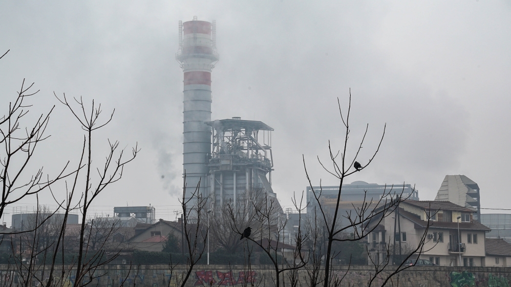 Several factories operate in Skopje, many burn coal and other non-ecological sources of fuel [Joi Lee/Al Jazeera]