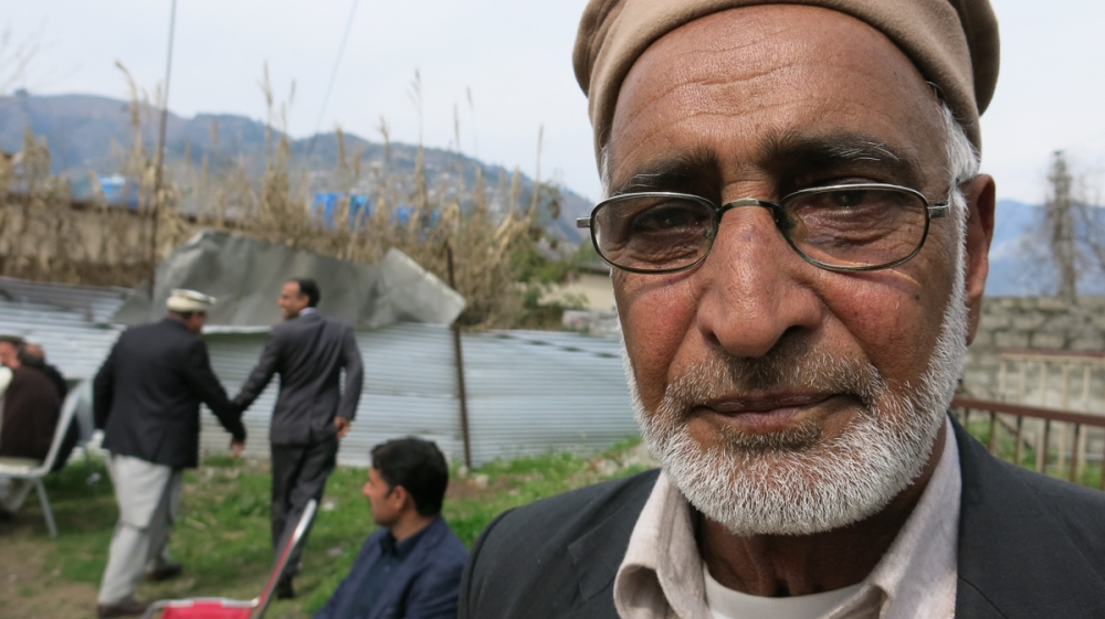 Khwaja Saifuddin, 70, is a senior vice-chairman of the JKLF and says restrictions on his party's activities are routine [Asad Hashim/Al Jazeera]