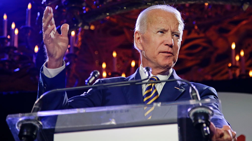 Former Vice President Joe Biden speaks at the Biden Courage Awards last year in New York. [Frank Franklin II/AP Photo]