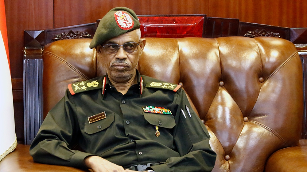 A picture dated November 25, 2018, shows Sudanese Defence Minister Ahmed Awad Ibn Auf in Khartoum [File: Ashraf Shazly/AFP]