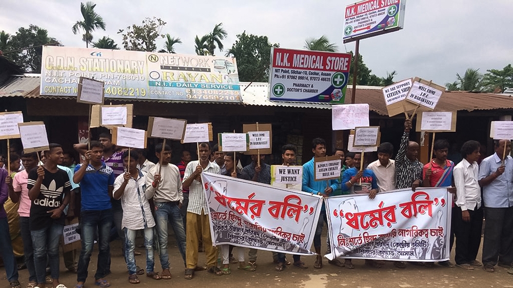 Bengali speaking Hindus rally in favour of citizenship amendment bill [Makepeace Sitlhou/Al Jazeera]