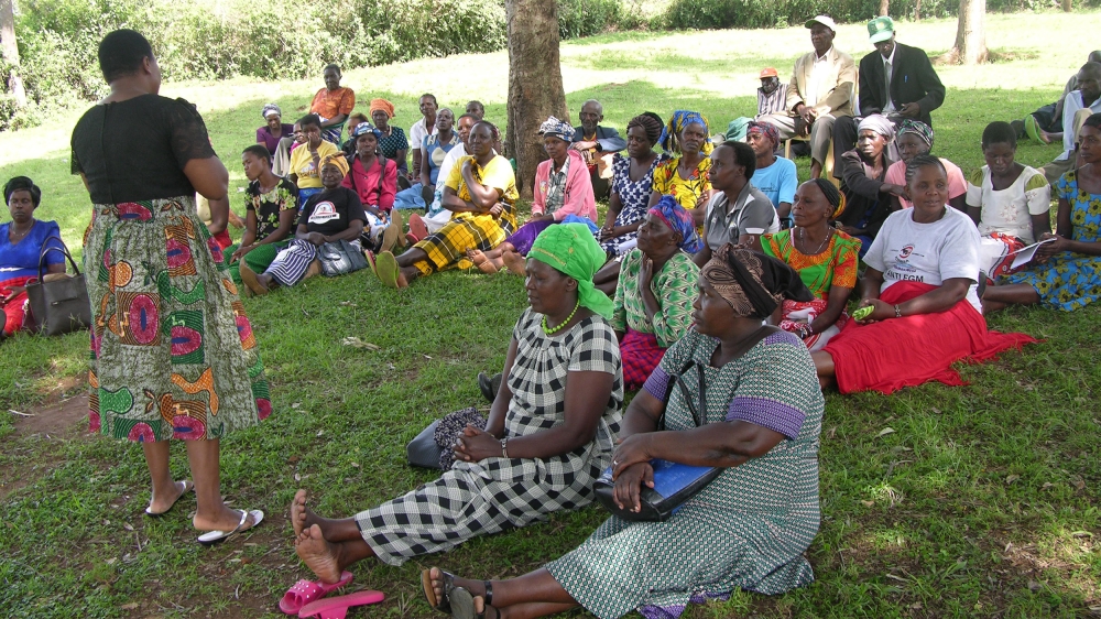Susan Maroa trains women on the dangers of nyumba mboke [Mary Mwendwa/Al Jazeera]