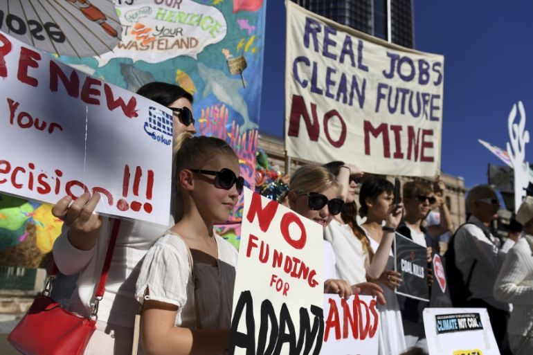 Australia Adani mine protest