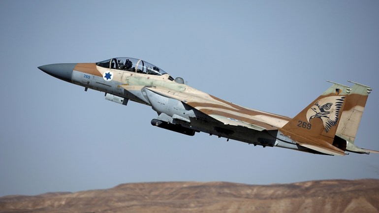 An Israeli F-15 fighter jet takes off during an exercise dubbed " Juniper Falcon", held between crews from the U.S and Israeli air forces, at Ovda Military Airbase, in southern Israel May 16. Picture
