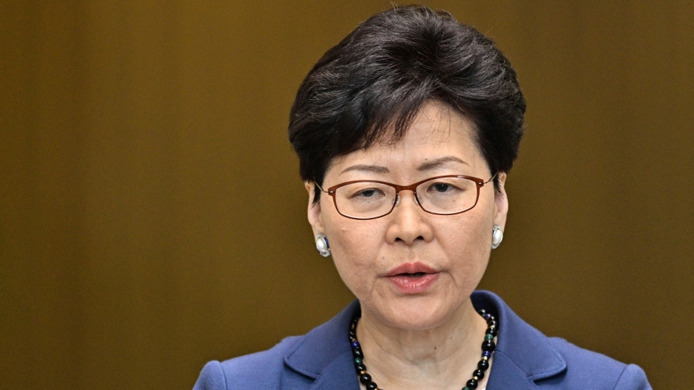 Hong Kong Chief Executive Carrie Lam has denied taking direction from Beijing over the proposed amendments [Anthony Wallace/AFP]