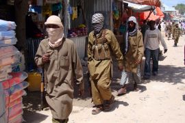 Al-Shabab fighters patrolling