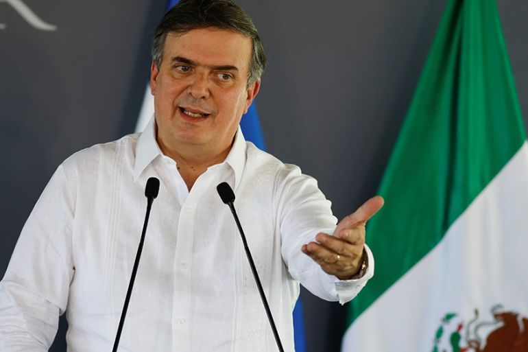 Mexico Foreign Minister in El Salvador July 2019