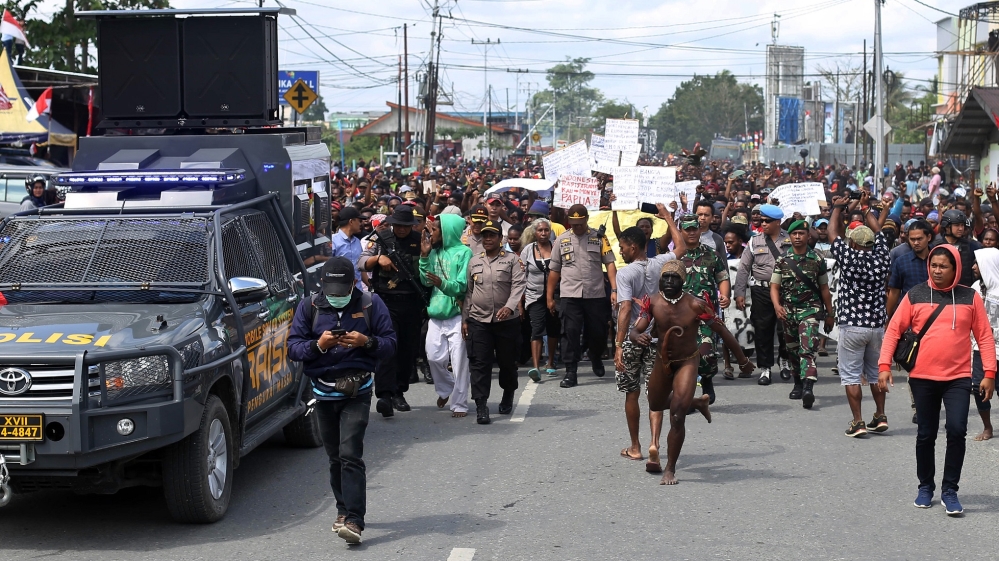 Timika protests - Indonesia