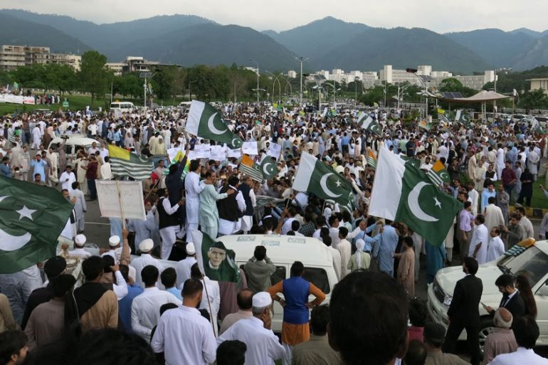 Kashmir hour protest in Pakistan