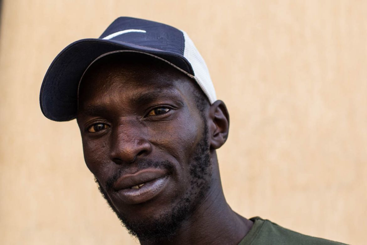 Ossama Asser, 25 years old, was born in Libya, his parents are originally from Sudan. He was displaced from the south Tripoli areas around Yarmouk when clashes started in April. He stayed 1 week under