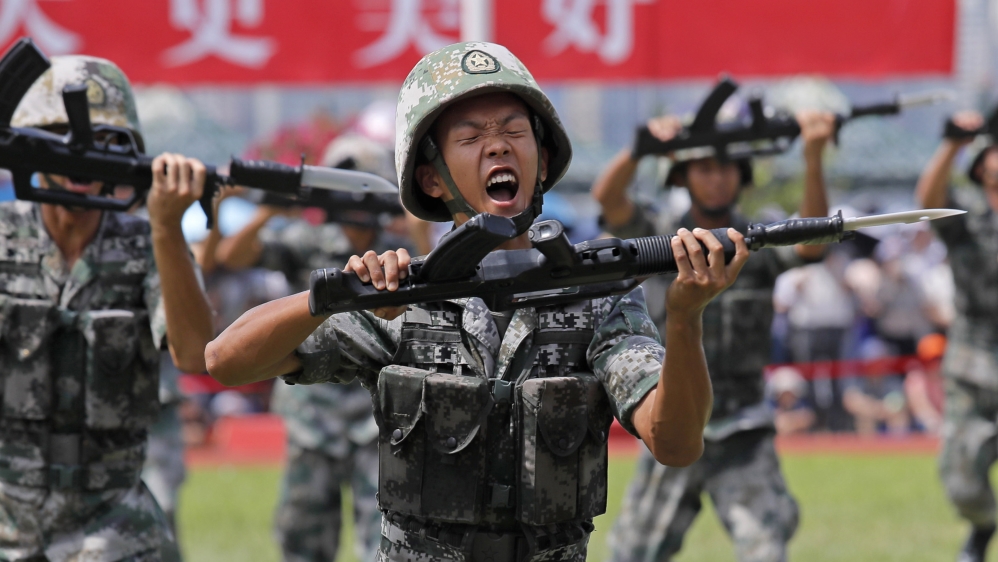 Hong Kong Chinese troops 