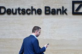 Deutsche Bank - phone - EPA