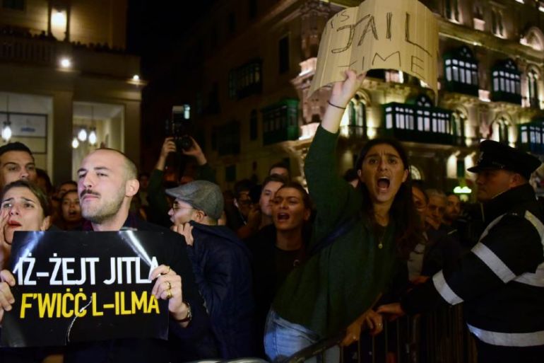Malta protest - reuters