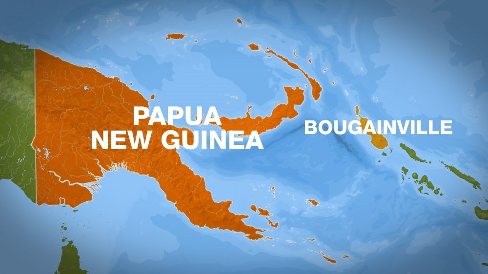 map Papua New Guinea Bougainville islands