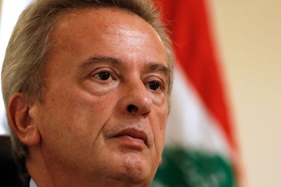 Lebanon''s Central Bank Governor Riad Salameh speaks during an interview with Reuters at his office in Central Bank in Beirut, Lebanon October 24, 2017