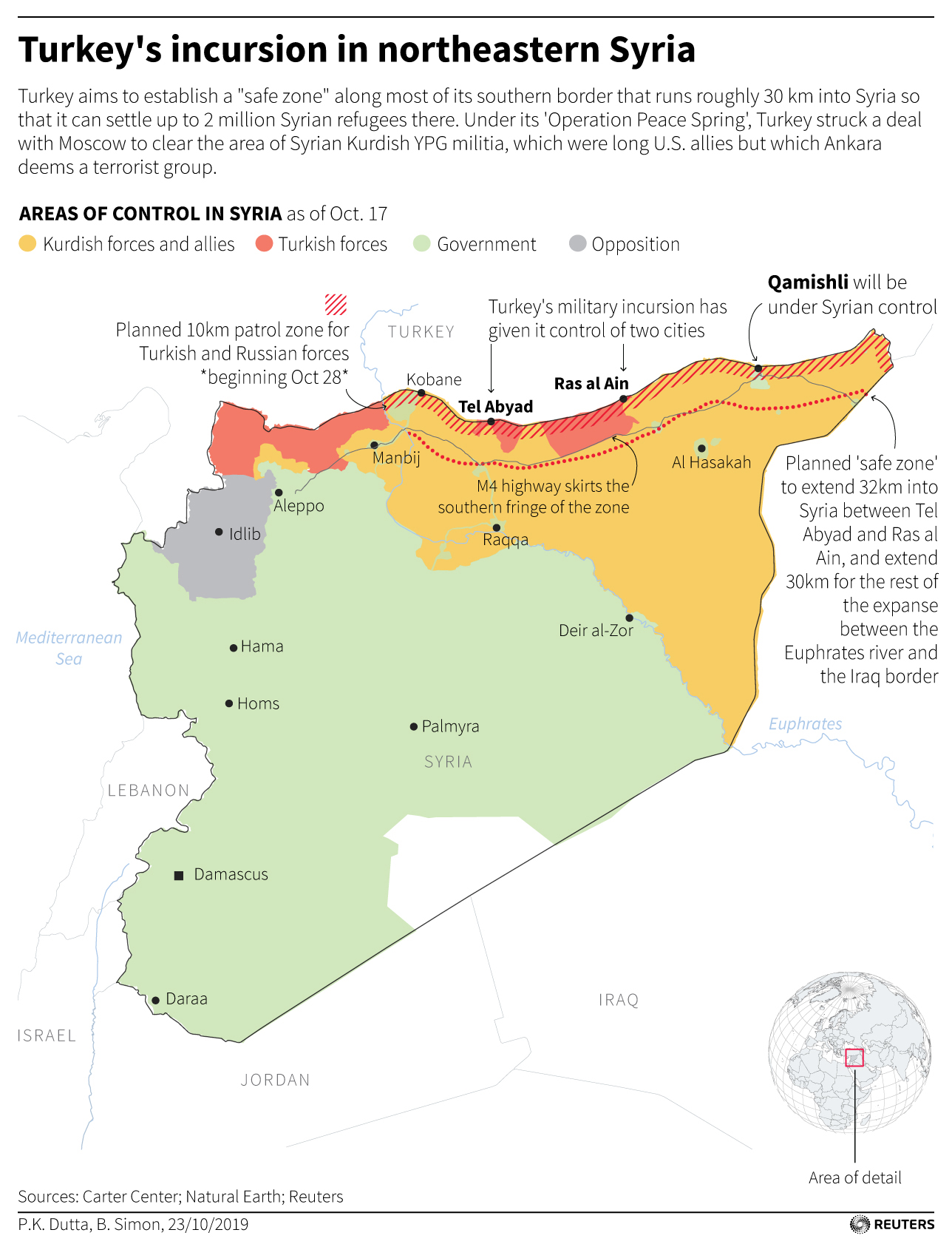  Map Syria safe zone