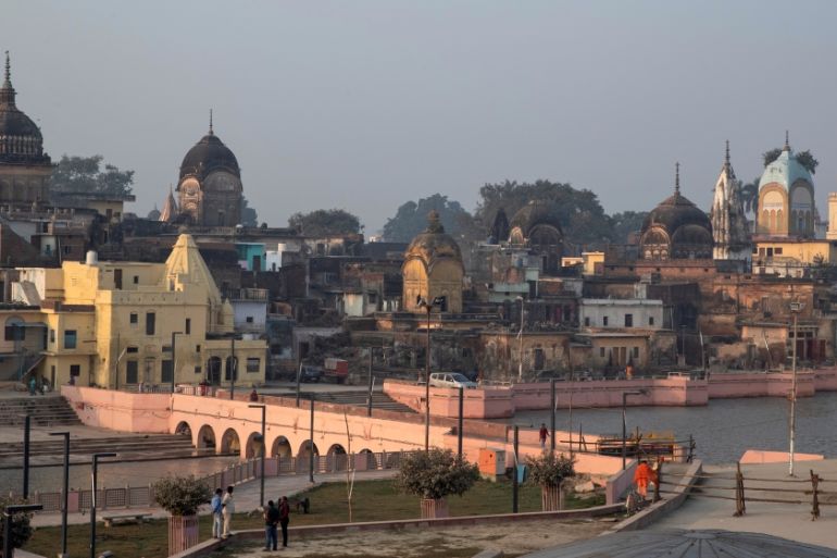A general view of Ayodhya is seen after Supreme Court''s verdict on a disputed religious site