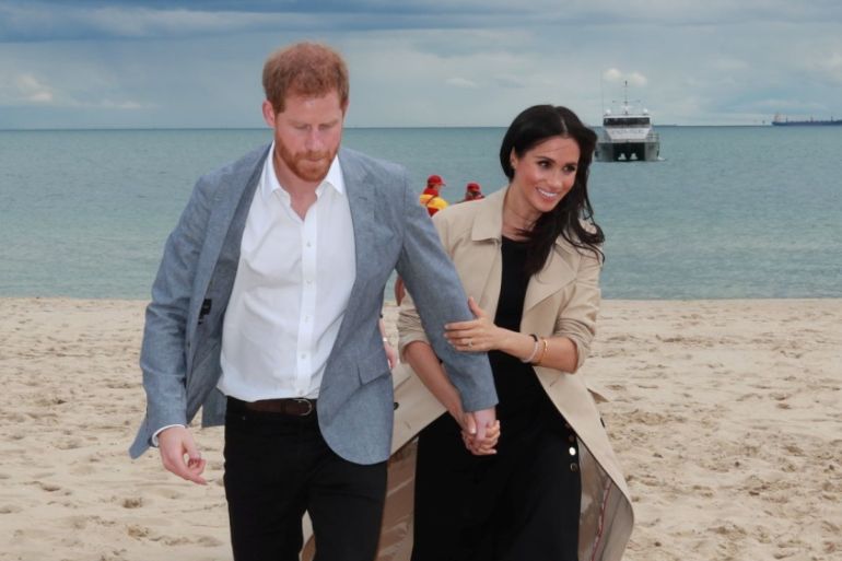 Prince Harry The Duke of Sussex with Meghan Markle