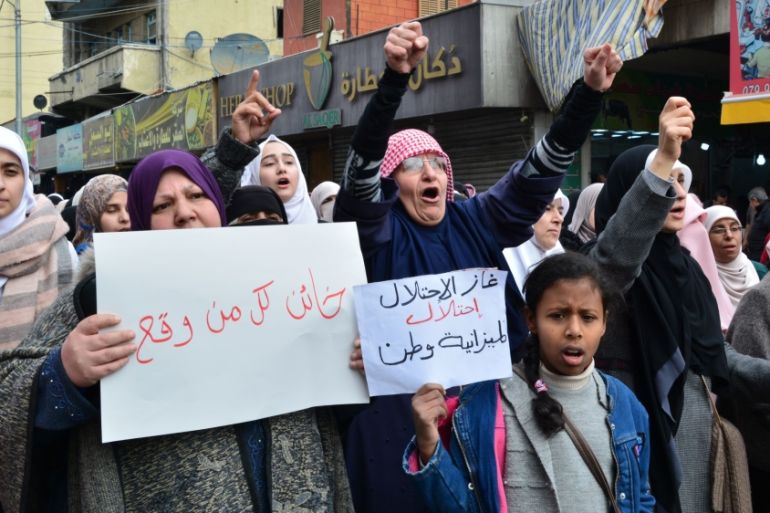 Ibtisam at protest in Amman