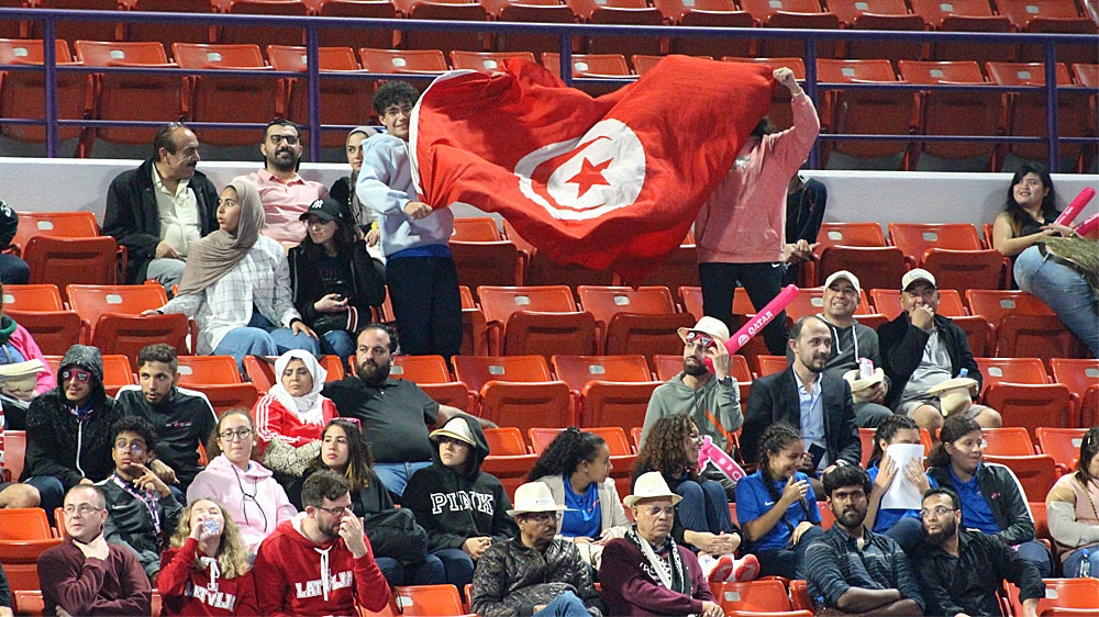 Tunisian tennis fans 