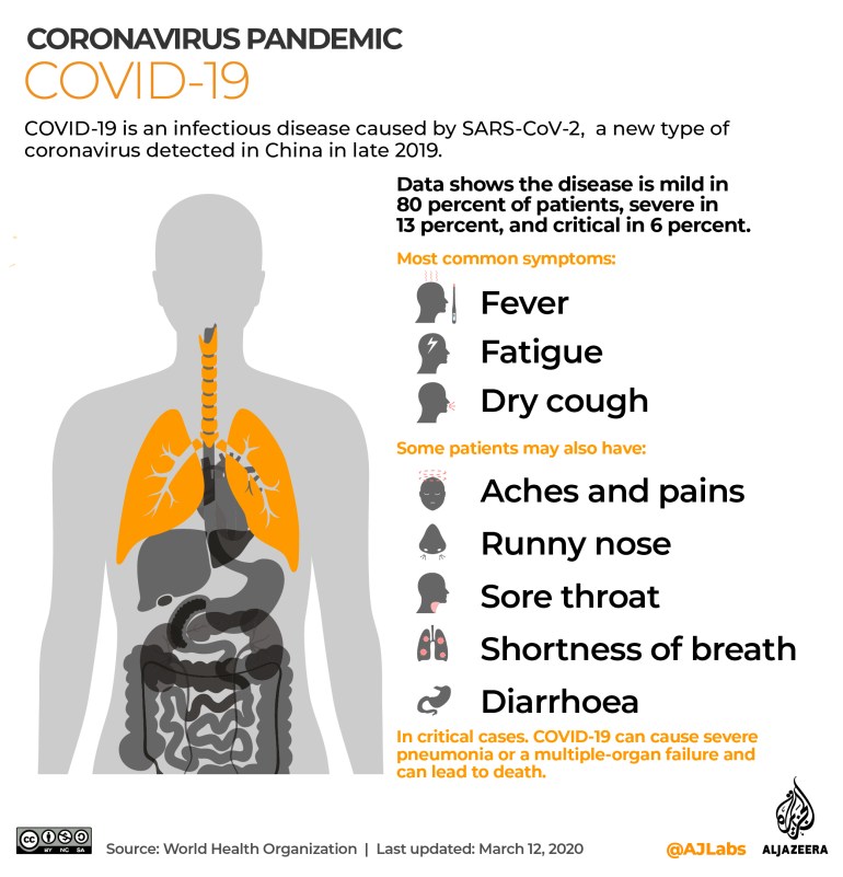 INTERACTIVE: Coronavirus COVID-19 symptoms explainer