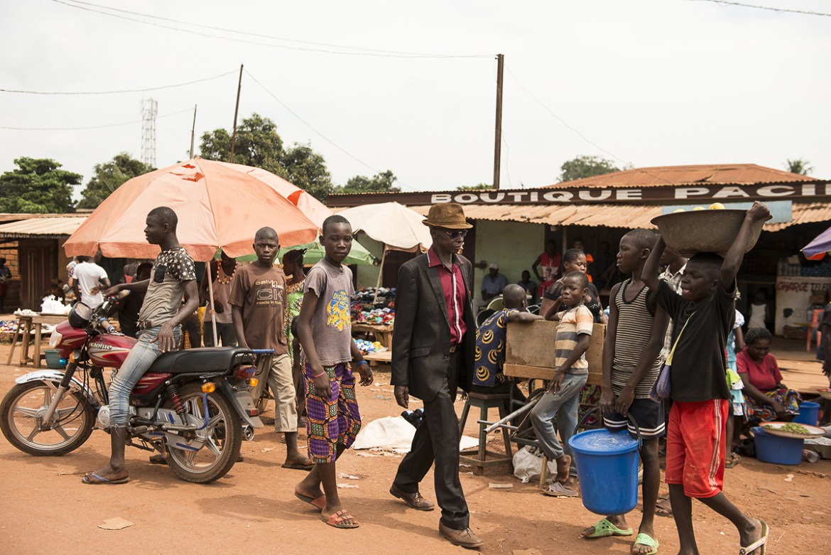 Daily life in one of the Christian neighbourhoods of Bangui. As a consequence of the civil war, the prices of food are growing and, in general, the domestic economic is in crisis. According to experts