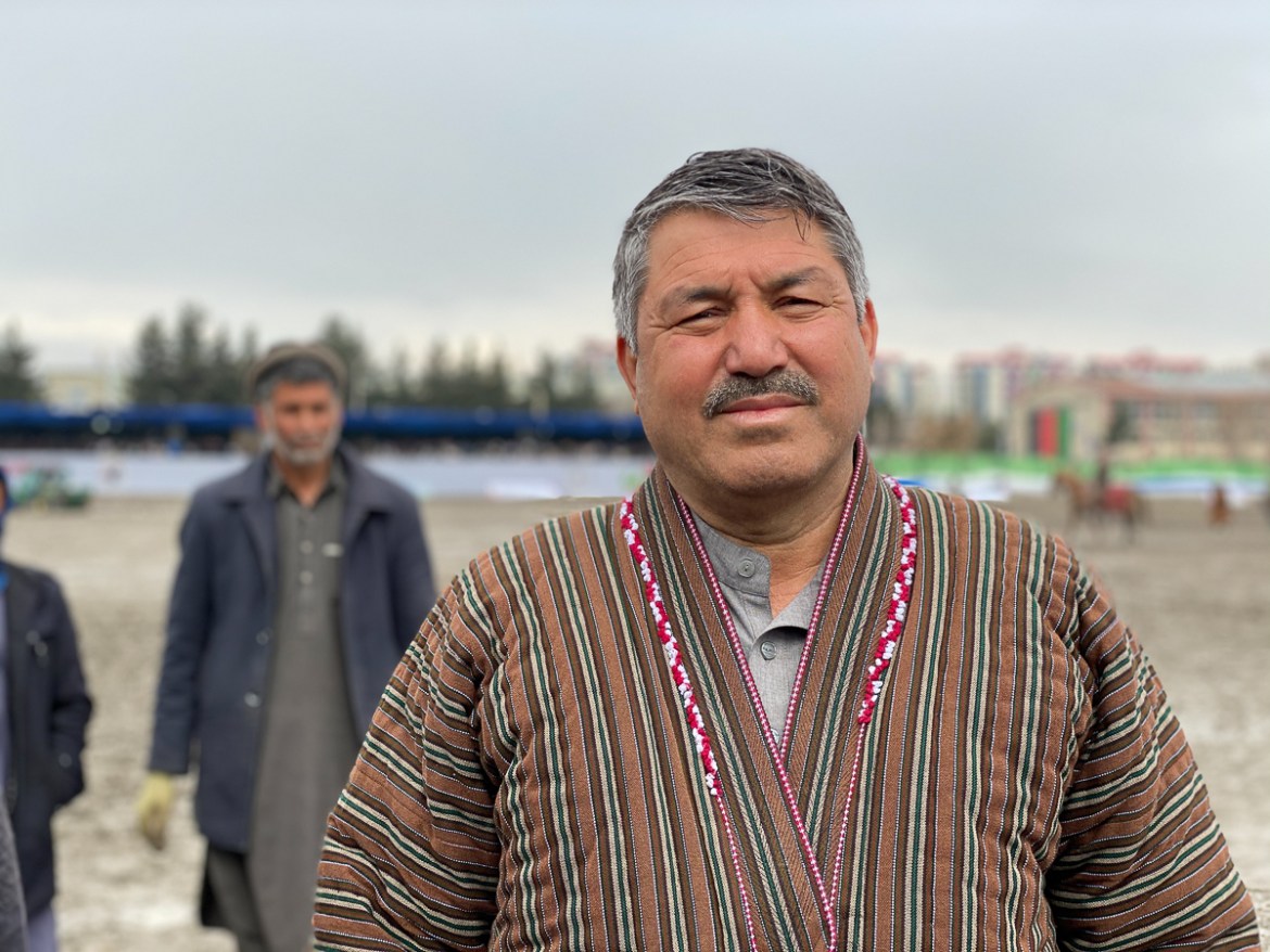 Saifuddin Tandoghan, head of Afghanistan Buzkashi Federation, and himself a Buzkashi champion hopes the Buz