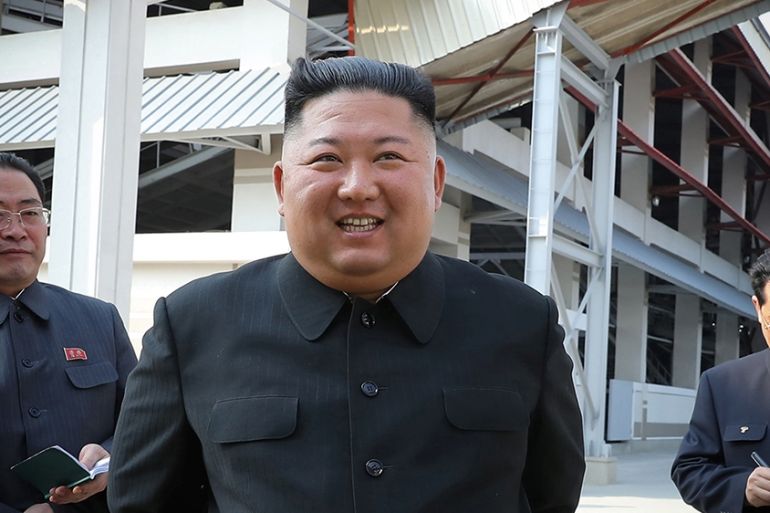 North Korean leader Kim Jong Un attends the completion of a fertiliser plant, in a region north of the capital, Pyongyang, in this image released by North Korea''s Korean Central News Agency (KCNA) on