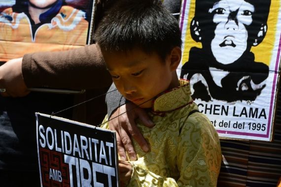 Rally in solidarity with The Panchen Lama