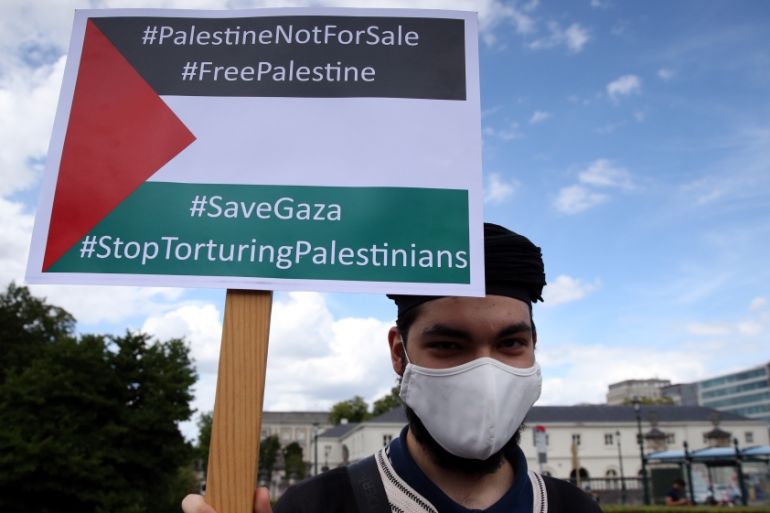 Protest against Israel''s annexation plan