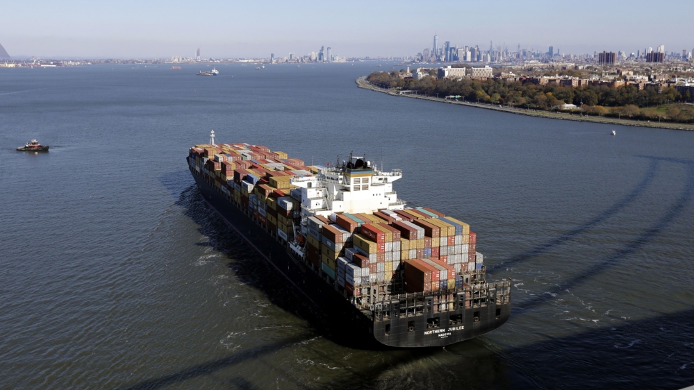 Container ship, US China trade war