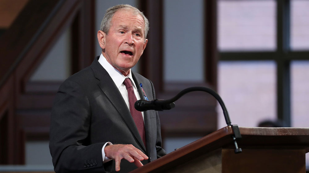 George W. Bush speaks at John Lewis service