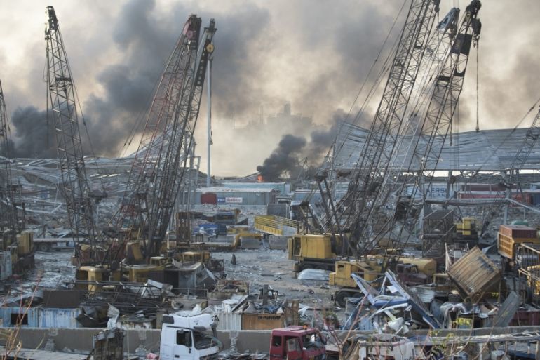 Beirut explosion AP photo