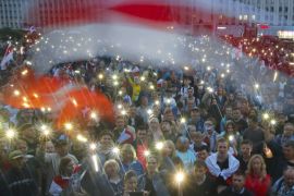 Belarus protests AP photo
