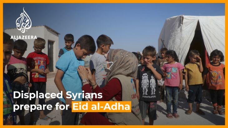 Displaced Syrians prepare for Eid al-Adha in Idlib camp