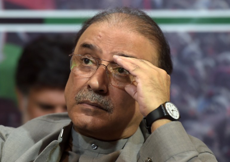 Former Pakistani president Asif Ali Zardari 