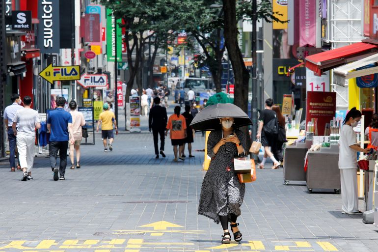 South Korea street scene