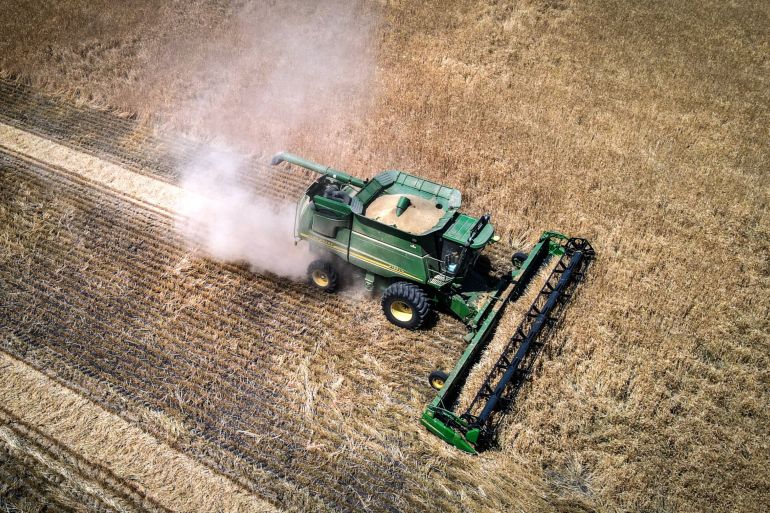 Australia barley harvest
