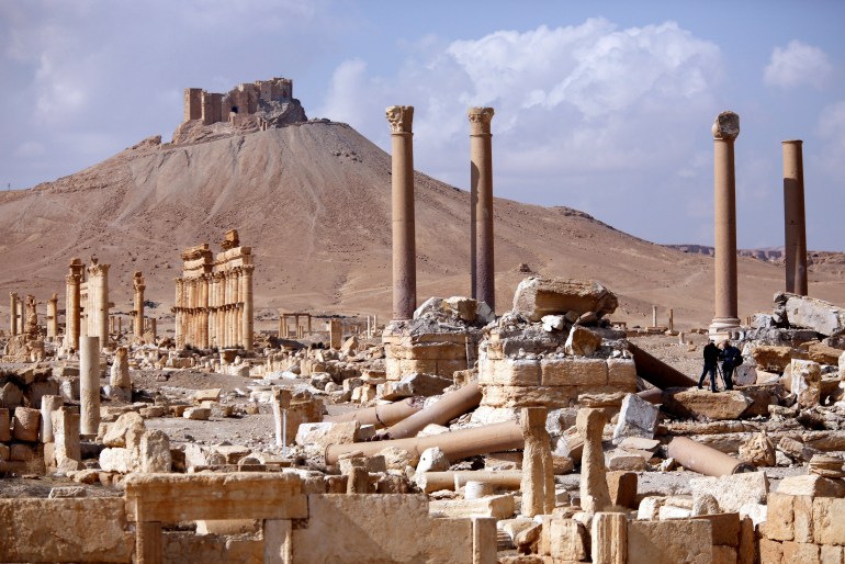 A general view shows ruins in the historic city of Palmyra, Syria March 4, 2017.